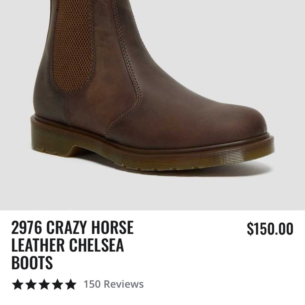 WORN ONCE DOC MARTIN chelsea boot